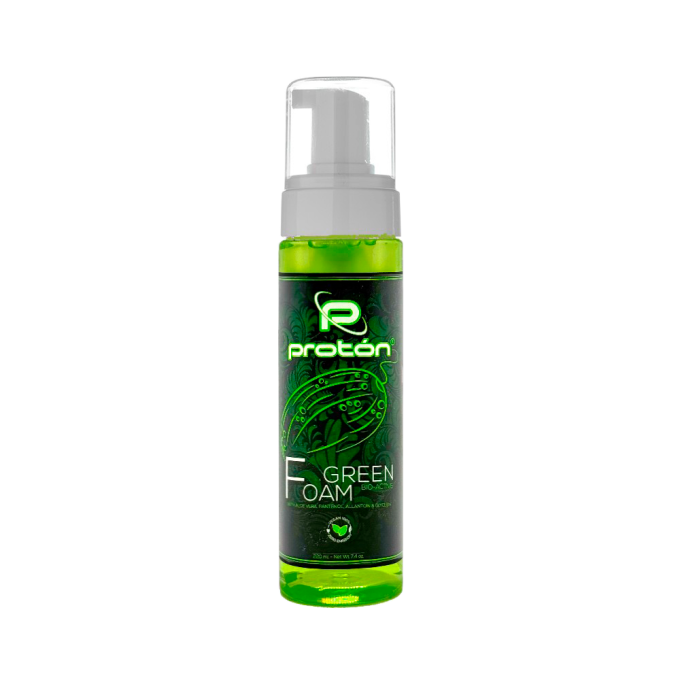 Green Foamer Protón con Pantenol, Alantoina y Aloe Vera - Espuma Limpiadora tatuaje - 220ml