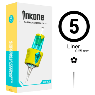 5RL/25 Agujas de tatuajes round liner INKONE 20uds.