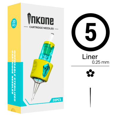 5RL/25 Agujas de tatuajes round liner INKONE 20uds.