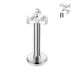Piercing Hélix Labret de Titanio ASTM F136 con Perlas
