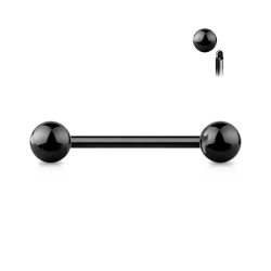 Piercing Barbell de Acero Quirúrgico con Rosca Externa