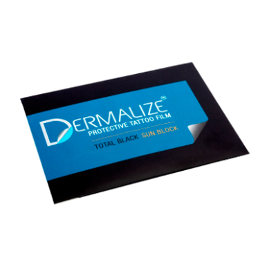 Dermalize Pro Total Black Sun Block - Película protectora para tatuajes precortadas - 15 x 10 cm