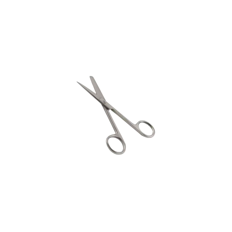 Tijera para Piercings de Acero Quirúrgico Punta Roma - 14 cm