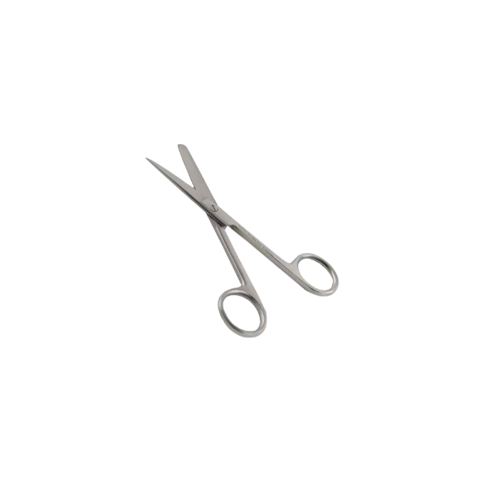 Tijera para Piercings de Acero Quirúrgico Punta Roma - 14 cm