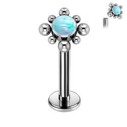 Piercing Hélix de Titanio ASTM F136 con Ópalo