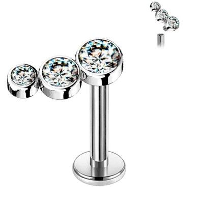 Hélix de Titanio ASTM F136 con Cristales Premium Zirconia