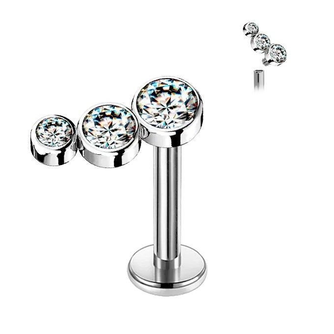 Hélix de Titanio ASTM F136 con Cristales Premium Zirconia