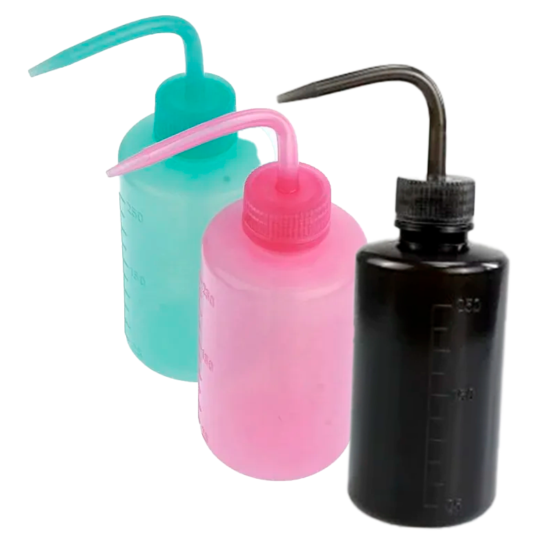 Botella de plástico transparente para jabón 250ml (box)