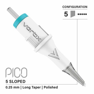Vertix Pico 5 SLOPED / 0.25mm Long Taper (paquete de 20 unidades)