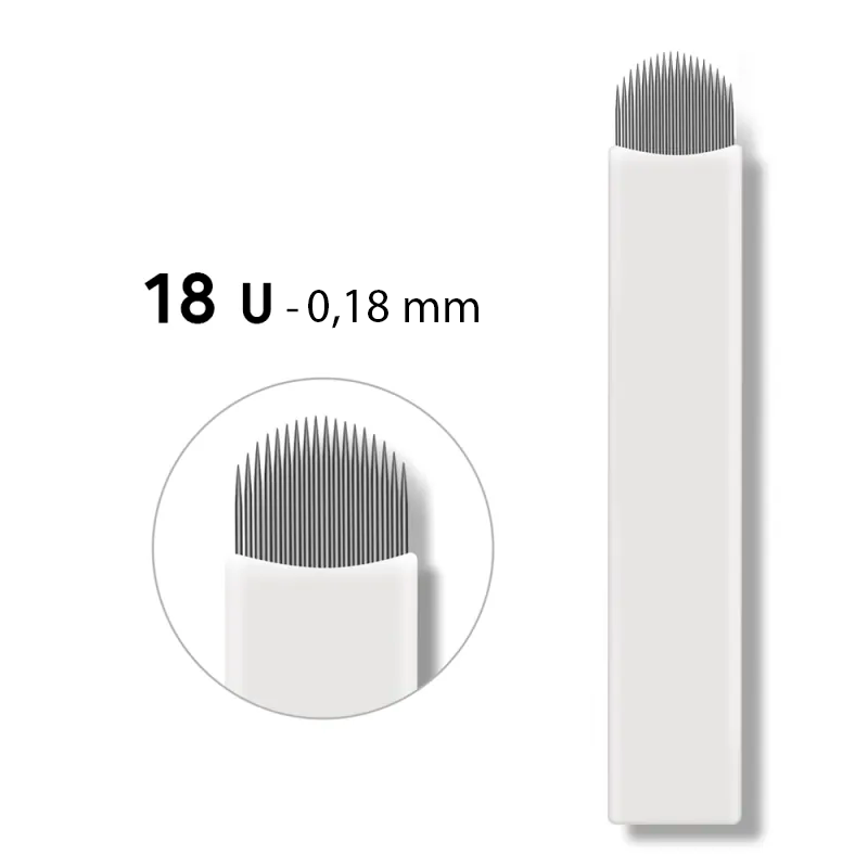Agujas para plumas / microblading 18U-0.18mm (Round magnum)