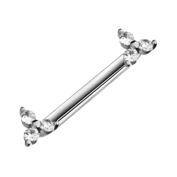 Surface de Titanio ASTM F136 con Circonitas Cúbicas estilo Triángulo