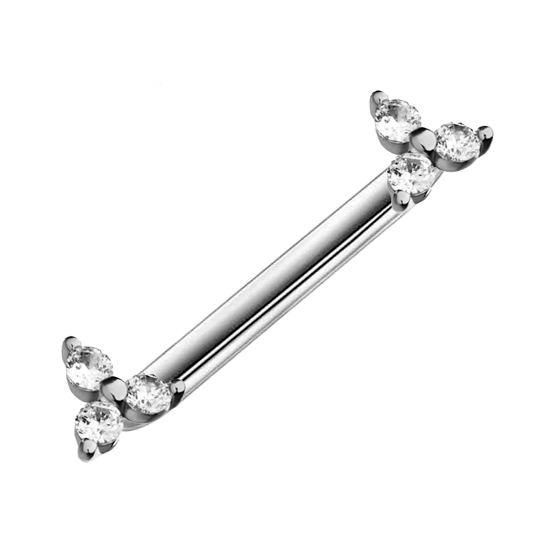 Surface de Titanio ASTM F136 con Circonitas Cúbicas estilo Triángulo