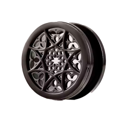 Dilataciónes de Acero Inoxidable 316L estilo Ghotic Rose - 8mm