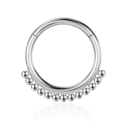 Aro Piercing con bisagra de Acero quirúrgico