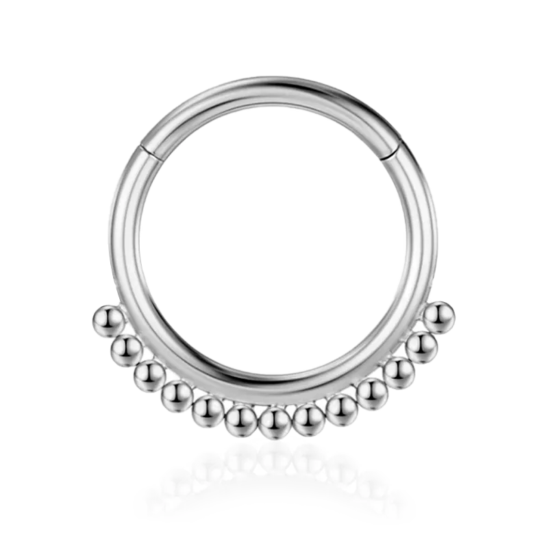 Aro Piercing con bisagra de Acero quirúrgico