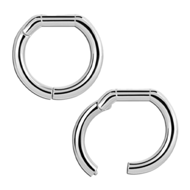 Anillo Clicker para Septum de Acero Quirúrgico 316L