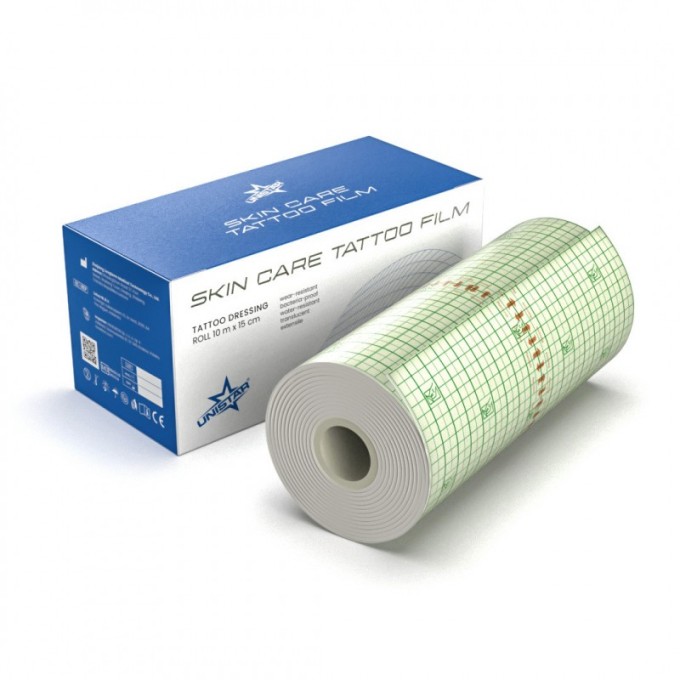 UNISTAR PELÍCULA DE TATUAJE EN ROLLO – 10 MX 15 CM