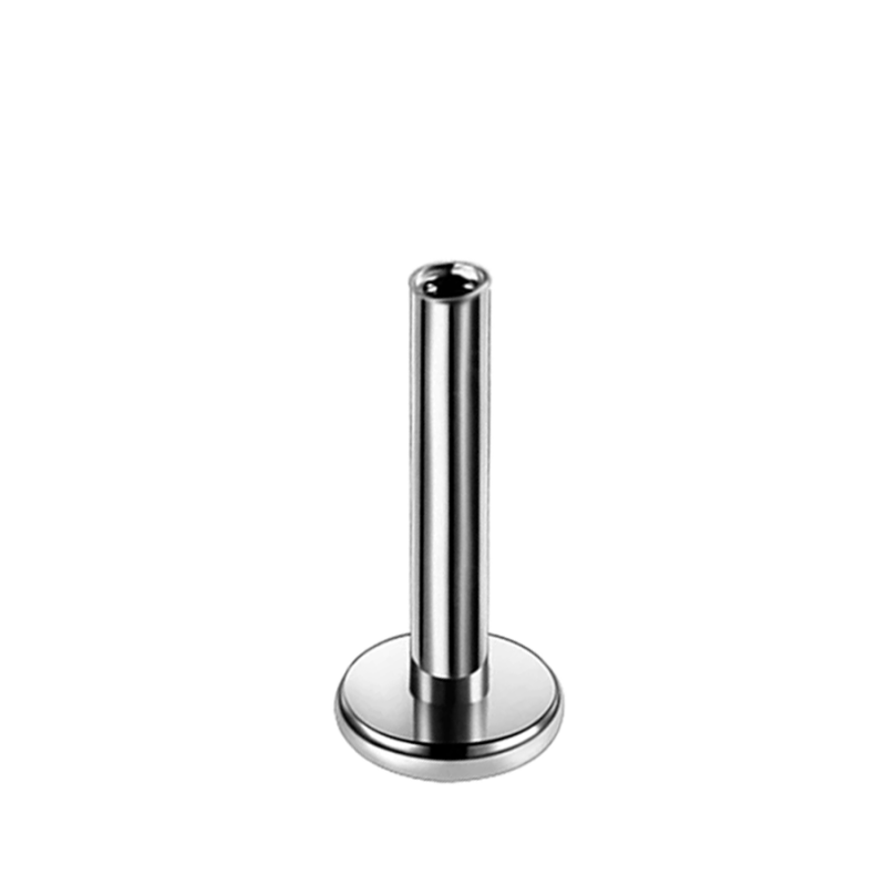 Base Labret de Titanio con Rosca Interna