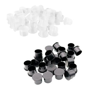 Caps con Base Negros o Blancos - 17/20mm 50uds