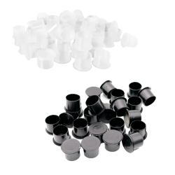 Caps con Base Negros o Blancos - 17/20mm 50uds