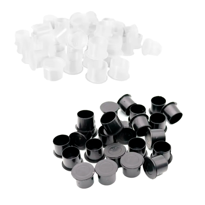 Caps con Base Negros o Blancos - 17/20mm 50uds