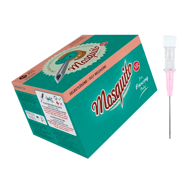 Agujas para Piercing Mosquito con Catéter Autodesechable 20G