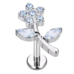 Piercing Hélix de Titanio ASTM F136 con Circonitas