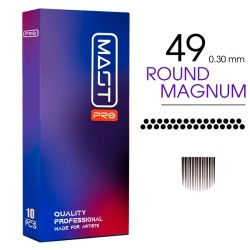 49RM Agujas de tatuajes MAST round magnum 0.30mm (10 uds )