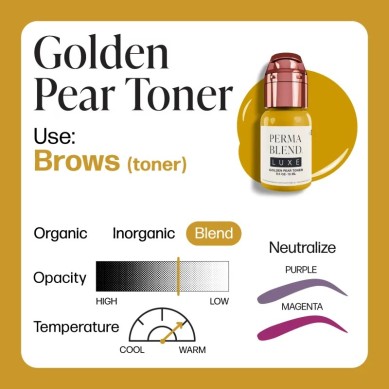 GOLDEN PEAR TONER – PERMA BLEND LUXE 15ML
