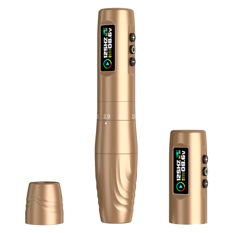 Máquina de Micropigmentación Inalámbrica con Stroke Ajustable y 2 Baterías