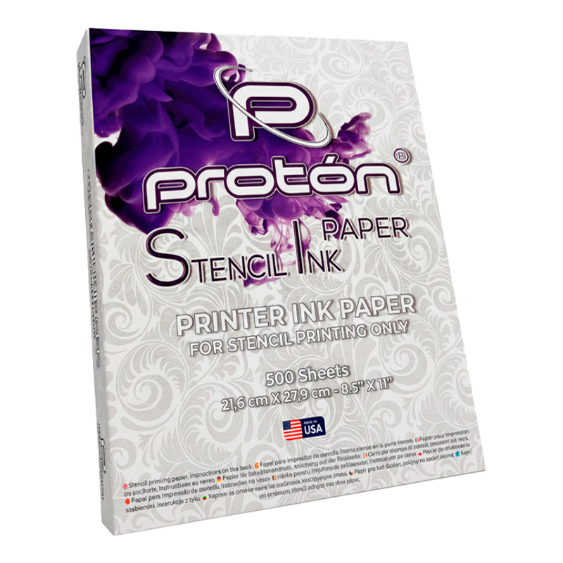 Papel para Impresora de Stencils - Proton Stencil Ink Paper - 500 Hojas