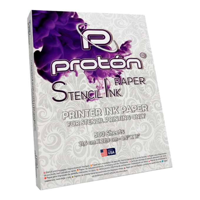 Papel para Impresora de Stencils - Proton Stencil Ink Paper - 500 Hojas