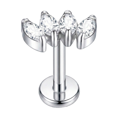 Piercing Hélix de Titanio con Piedras