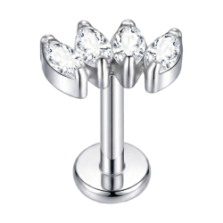 Piercing Hélix de Titanio con Piedras