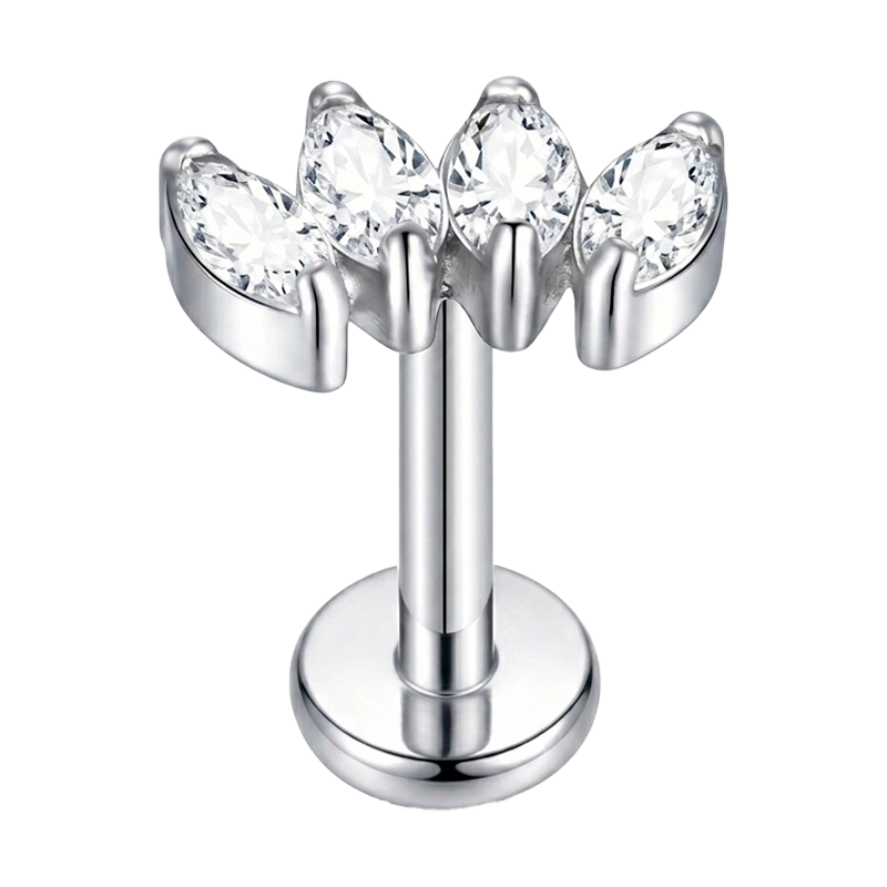 Piercing Hélix de Titanio con Piedras