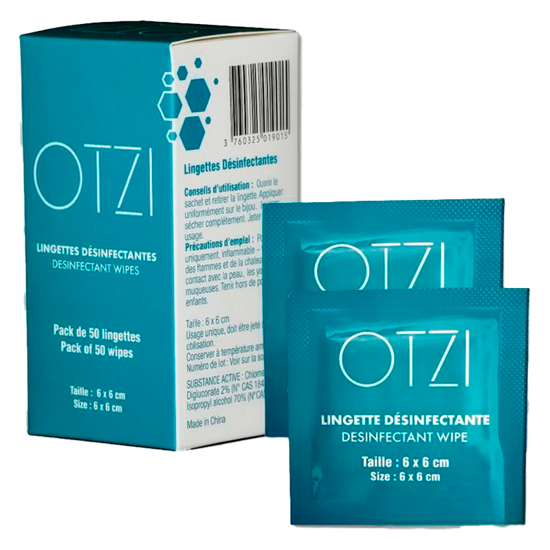 Toallitas desinfectantes Otzi para joyería - 10 uds. / 50 uds.