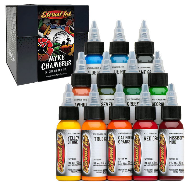 Set de Tintas - Eternal Ink - Myke Chambers - 12 Colores 30ml