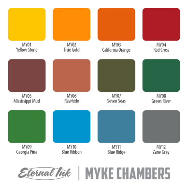 Set de Tintas - Eternal Ink - Myke Chambers - 12 Colores 30ml