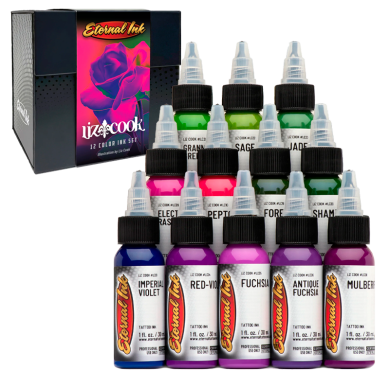 Set de Tintas - Eternal Ink - Liz Cook - 12 Colores 30ml