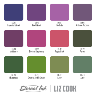 Set de Tintas - Eternal Ink - Liz Cook - 12 Colores 30ml