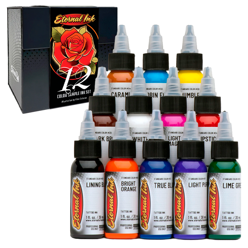 Set de Tintas - Eternal Ink - 12 Colores 30ml