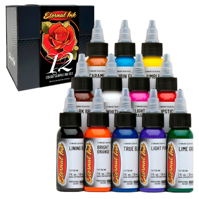 Set de Tintas - Eternal Ink - 12 Colores 30ml