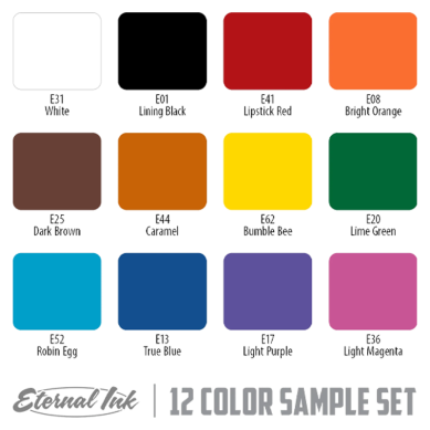 Set de Tintas - Eternal Ink - 12 Colores 30ml