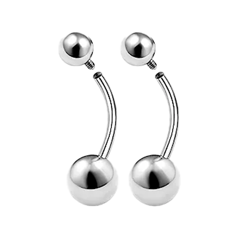 Piercing de Ombligo Rosca Interna Titanio