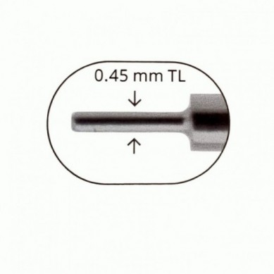 Pin de inserción sin rosca de titanio para barras planas de superficie micro