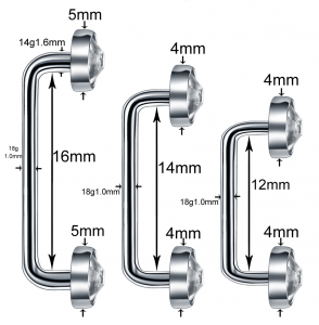 TITANIUM SURFACE PIERCING